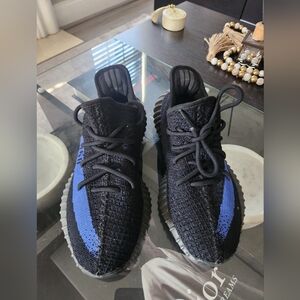 Adidas Yeezy Boost 350 V2 Black and Blue Sneakers